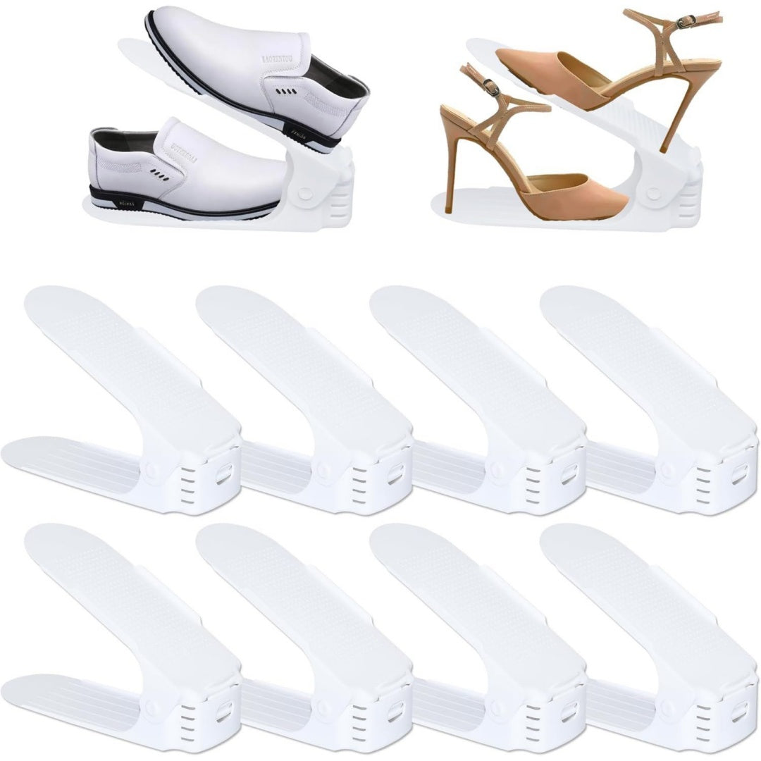 Finitura armoniosa slot per scarpe regolabile bianco