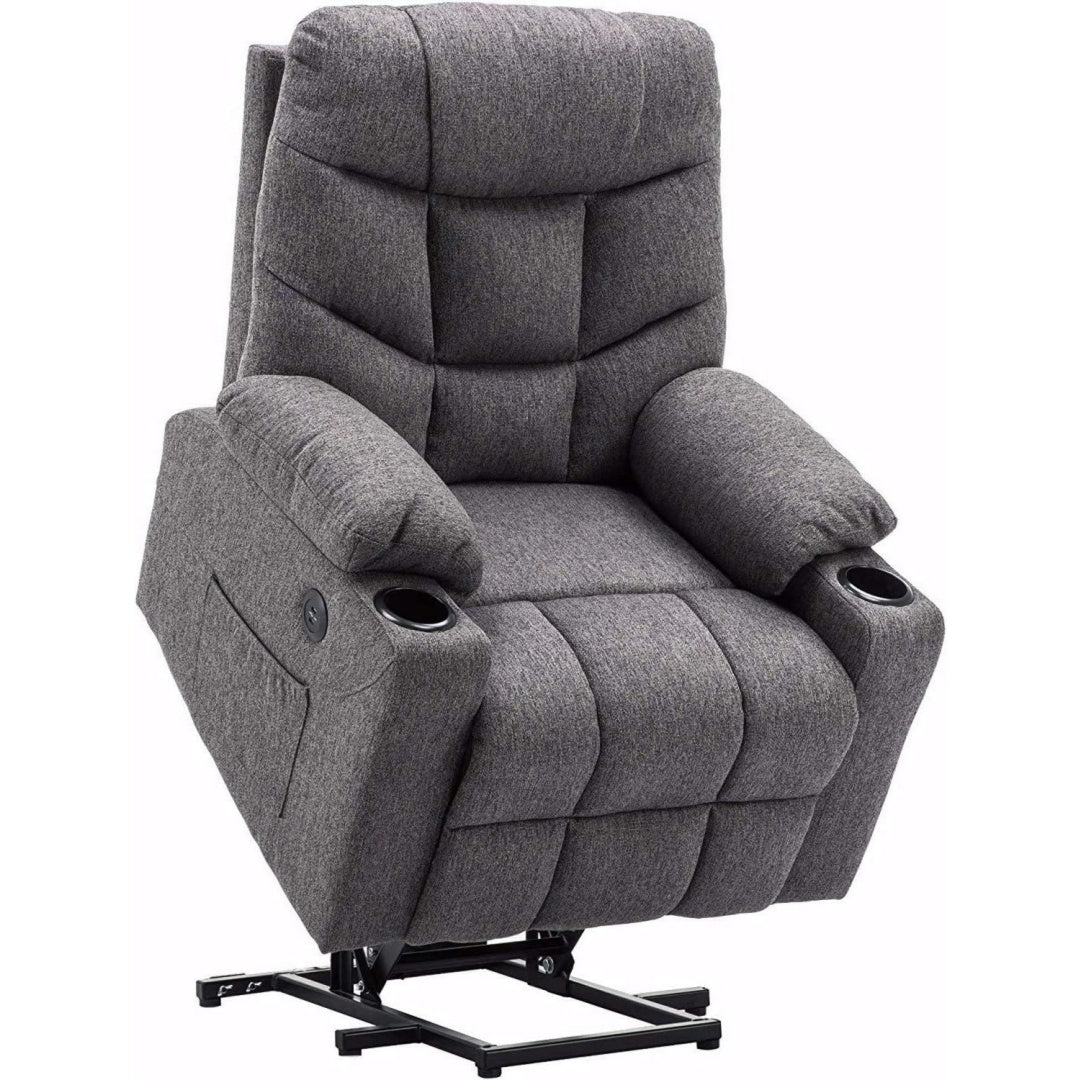 Profilo moderno poltrone relax et chaise longue regolabile grigio