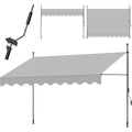 Arredo contemporaneo tende da veranda regolabile grigio