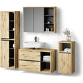 Forma equilibrata set arredo bagno marrone
