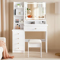 Eleganza pratica toelette in legno regolabile illuminato