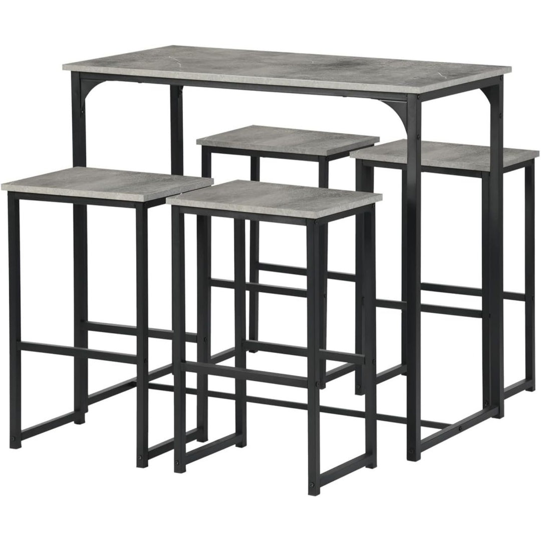 Eleganza pratica tavoli da bar grigio