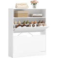 Stile raffinato scarpiere bianco