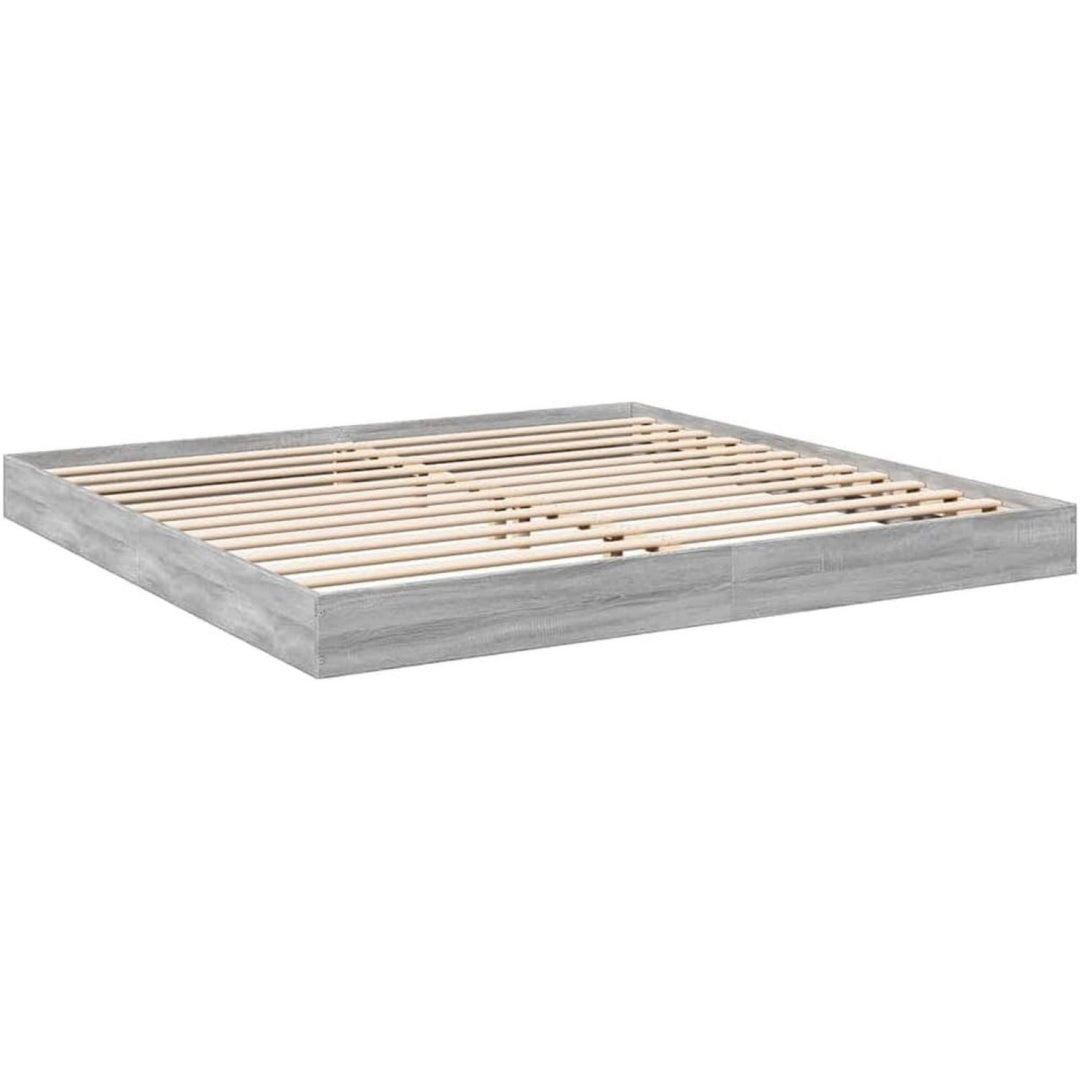 Stile raffinato basi a doghe in legno grigio