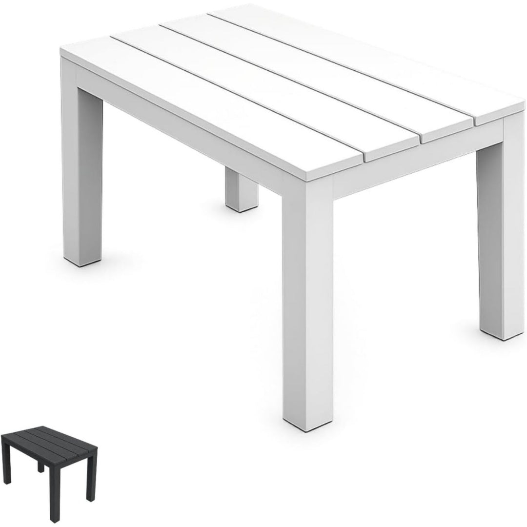 Stile raffinato tavolini da appoggio salvaspazio bianco