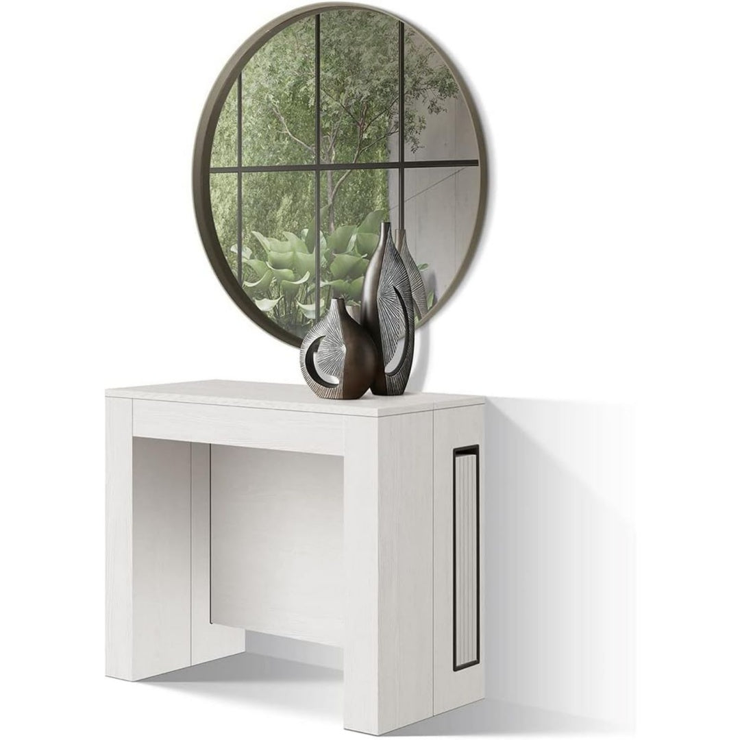 Accento naturale console e tavoli da divano bianco